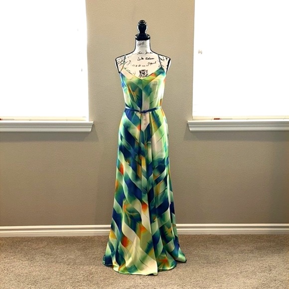 NWOT Marciano | Multi-color Abstract Maxi Dress - Picture 1 of 9